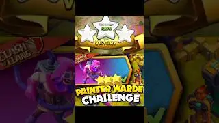 Painter Warden Challenge Easily 3 Star | method #2 #clashofclans #judosloth #sumit007 #cocpainter