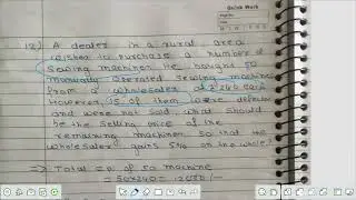 Que 12.   Exercise 9.3 Application of percentages Class 8 Maths Express Macmillan EducationA dealer