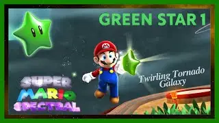 [Super Mario Spectral V1.6] Twirling Tornado Galaxy | Green Star 1