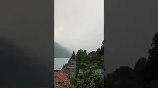 Lightning strike with sound Lake Como Italy 09/06/19