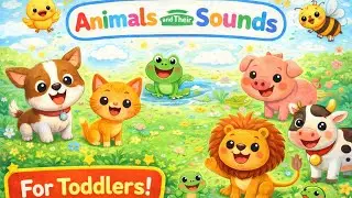Animals and Their Sounds 🐶🐱 | Fun Learning Video for Toddlers | Animal Sounds 🐮🦆 | Educational Video