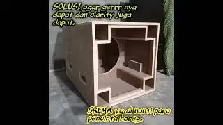 SKEMA BOX SUBWOOFER 18 INCH, bikin sesak di dada