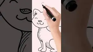 Cat drawing video||#kids #kidsvideo #kitty #kitten #shorts #drawing #meow