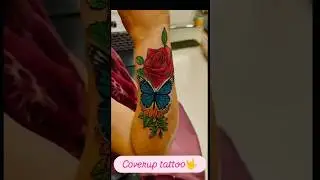 100% Coverup tattoo#tattoo #tattoostudio #viral #shorts #art