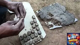 DIY mini brick#miniature brick mold# small construction setup# hands crafting mini bricks #
