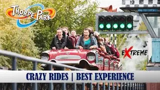 EXTREME ADVENTURE PARK in ENGLAND | THORPE PARK | CRAZY RIDES | OFF RIDE & RIDE POV | AMUSEMENT PARK