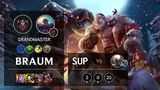 Braum Support vs Pantheon - EUW Grandmaster Patch 11.13