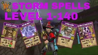Wizard101: All Storm Spells Level 1-140