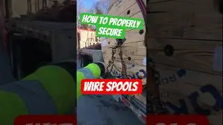 Крепление катушки проволоки на платформе с откидной платформой | Сделайте это правильно #водитель...