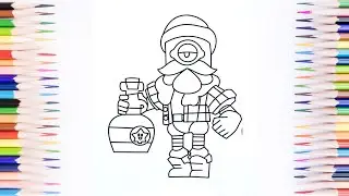 How to Color Brawl Stars Coloring Game Barley