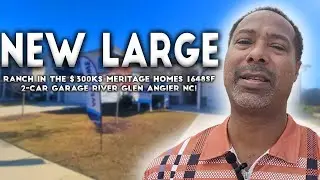 New large Ranch in the $300Ks | Meritage Homes | 1648sf | 2-Car Garage | River Glen | Angier NC!