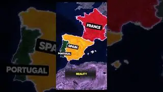 Spain&rsquo;s Borders Are More Complicated Than You Think 🌍#viralvideo #shorts #map#whatif #facts #world