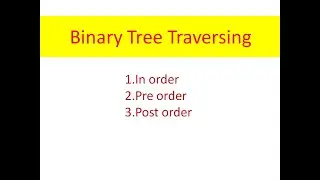 Tree Traversing