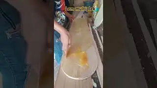 proses Lem kuning #carpenter #like_subcribe #interiordesign