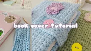 crochet book cover  ♡ | aesthetic, sanriocore, etc… 🌷