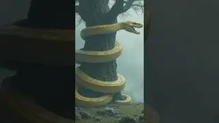 Nature explore // Giant python 💚🌿 #trending #giantpython #creepy #shorts