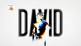 Distorted typography in Blender | Displacement Text Effect | Shader Editor Tutorial