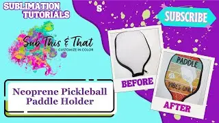 Sublimation Neoprene Pickleball Paddle Holder (Cover)