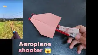 Paper Rocket | Paper Plane Launcher| Aeroplane shooter|How to make paper plane launcher