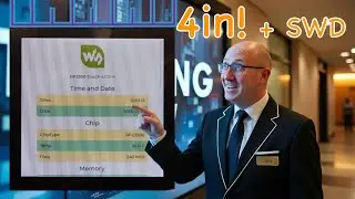 Тестирование сенсорного ЖК-дисплея Waveshare RP2350 4 (промышленный дисплей)