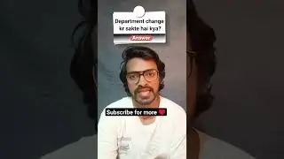 department change kaise kare | #shortsfeed #shorts master Avinash