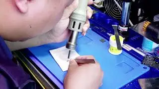 未封胶BGA CSP WLCSP封装芯片植锡安装过程