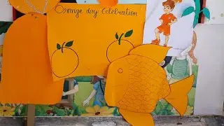 #Orange# day celebration in bridge play school ☺️🍊