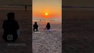 Recreating GOA memories | couple goals | Agonda beach Sunset #kaptan #shorts #goa