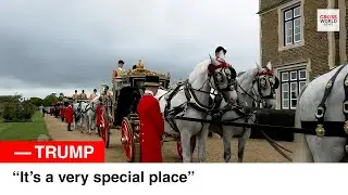 Historic Carriage Procession: Donald Trump Joins King Charles III In Windsor Procession