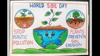 World soil day drawing | World soil day poster drawing easy | Environment protection drawing #world 