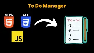 To Do App Manager Using HTML CSS JS