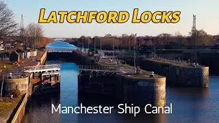 The Manchester Ship Canal's Immense Locks at Latchford, Warrington