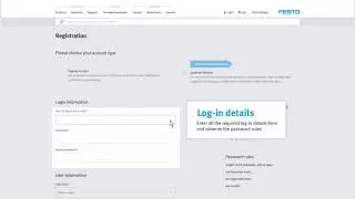 Festo - Registration Business Account