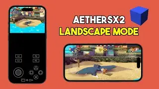 How to rotate screen from portrait to landscape aethersx2  | How to full screen aethersx2 setting