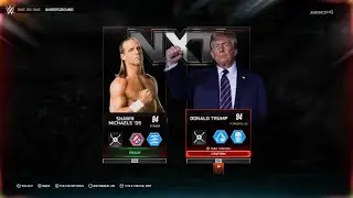 WWE 2K25 shawn michaels vs Donald trump