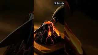 Volcano Cake 🌋 & Galaxy Jelly Cube ✨ | Satisfying ASMR Slice&rdquo;