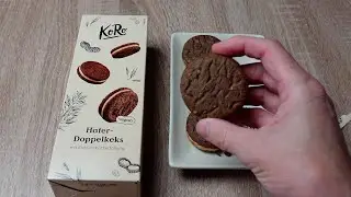 KoRo Hafer-Doppelkeks mit Erdnussbutterf&uuml;llung 🍪 Wie schmecken die Kekse ? 🤔