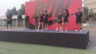Nike training session before Mumbai marathon 2025 one day left 4k training  2 guest cricketer