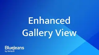 Enhanced Gallery View | BlueJeans Meetings