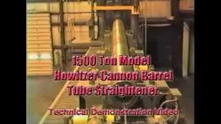 Howitzer Cannon Barrel Tube Straightener Press - Savage Engineering - 1500 Ton