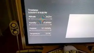 Win10 IoT Weather Station running