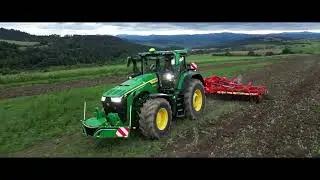 John deere 8R 370 Väderstad carrier xl 625