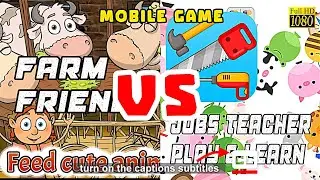 FARM FRIENDS vs JOBS TEACHER PLAY & LEARN | Games Free