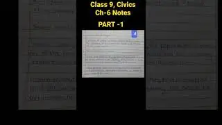 Class 9, Civics | Ch-6 Democratic Rights | NOTES.#ncert#notes #education#goals #shorts#cbse #class9