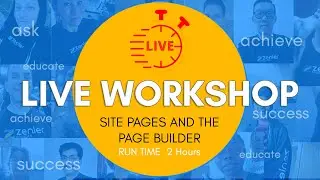 New Zenler Live Event - Your Site Pages and Page Builder 14/03/2021