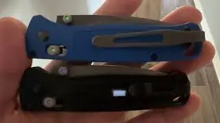 Glow Rhino Blue Tritium Benchmade Bugout Gold Class Damascus Damasteel Light Saber & Star Wars LEGO