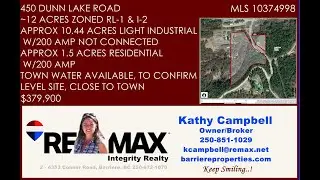 DUAL ZONED 12 ACRE PARCEL IN EXCELLENT LOCATION FOR SALE IN CLEARWATER, BC!