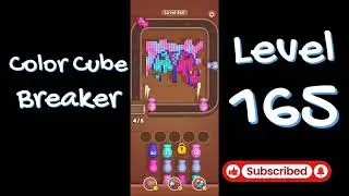 Color Cube Breaker Level 165 Gameplay 🎮 | Smash Cubes Puzzle Game | Go Answer