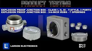 Explosion Proof Junction Box - Class I, II, III - T-Style, 3 Ports - Iron & 3/4-inch Hubs -7Openings