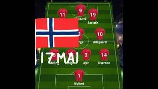 Haaland!! Norway lineups vs Spain #norway #haaland #shorts #spain